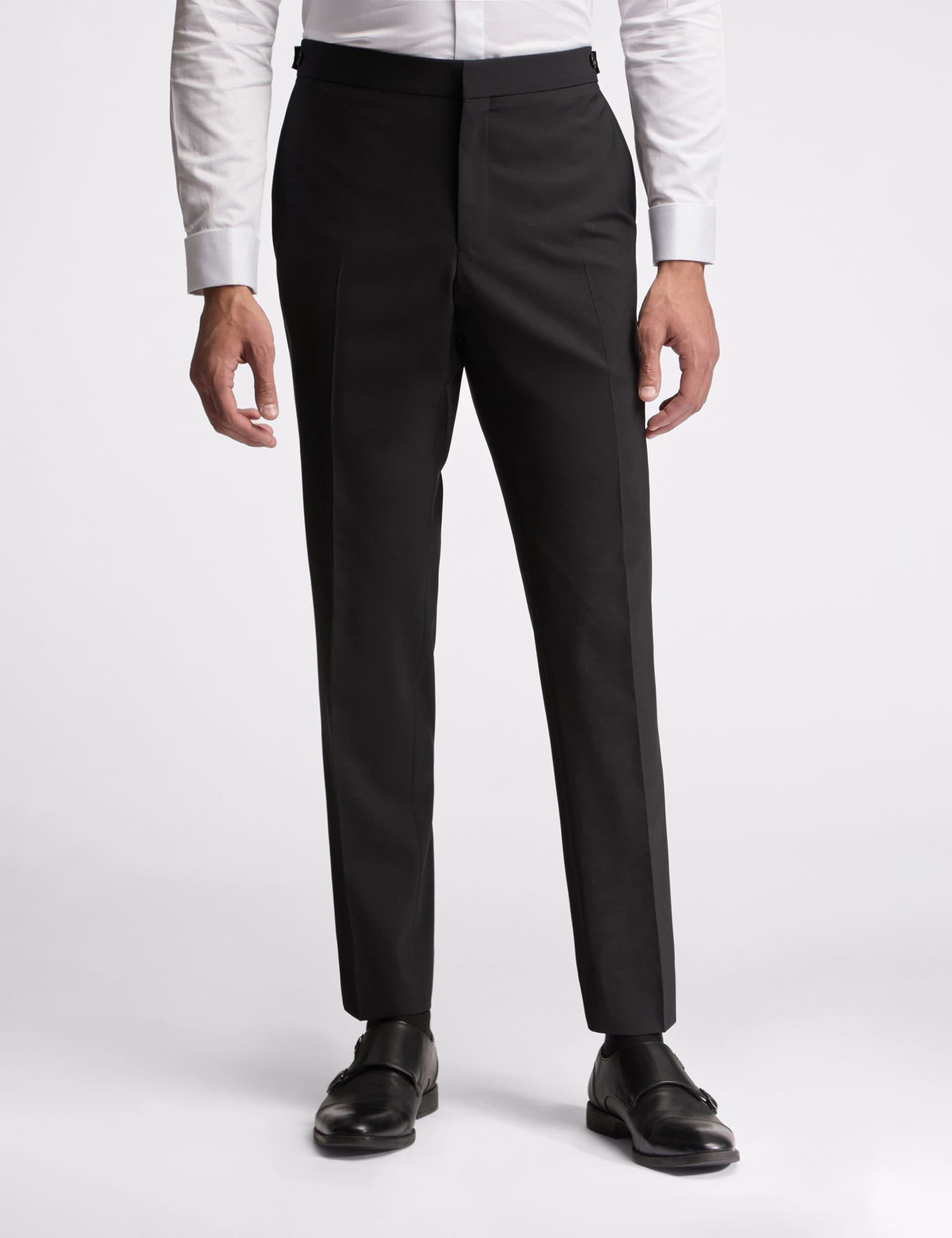 Ted Baker Ted Baker Men's Slim Fit Tuxedo Suit Trousers in Black