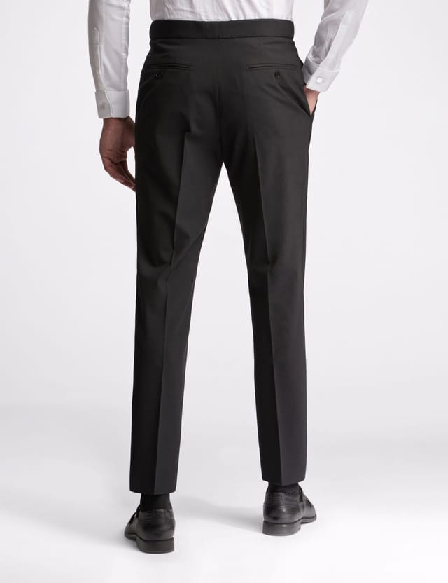Ted Baker Ted Baker Men's Slim Fit Tuxedo Suit Trousers in Black - 2