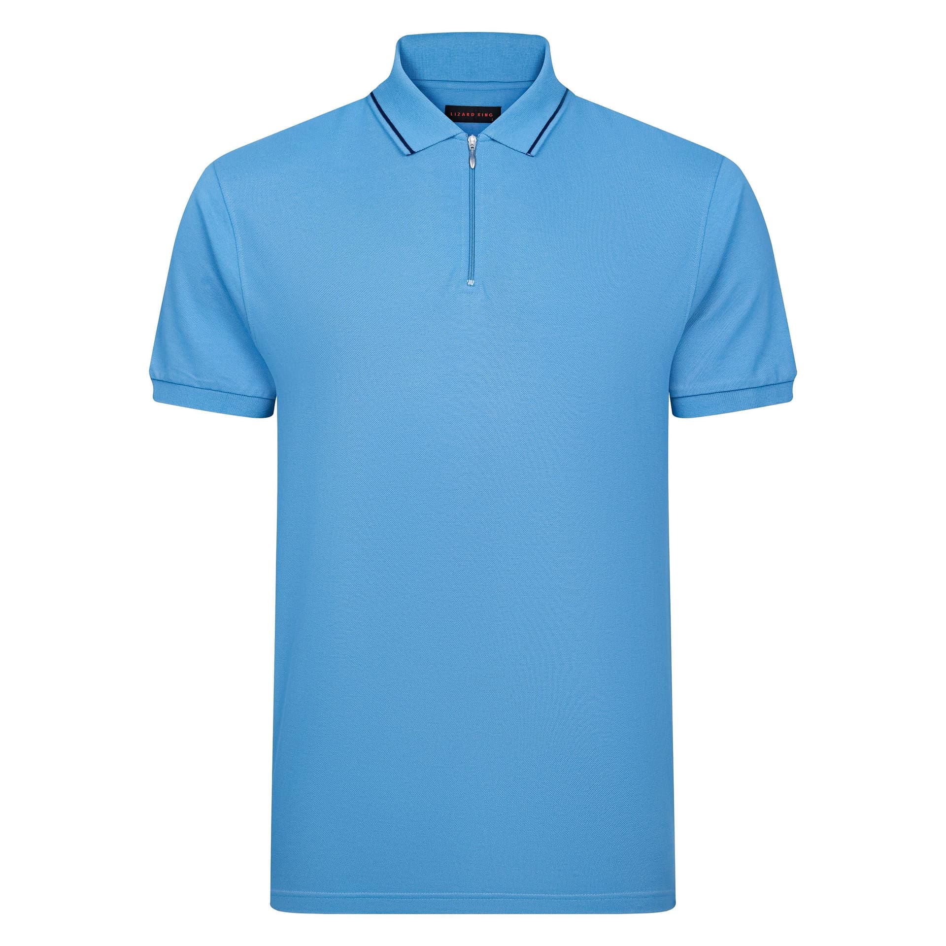 Lizard King Lizard King Men's Mens Zipper Polo in Blue