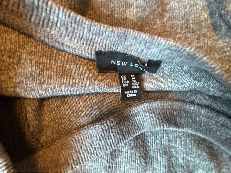 New Look Grey floral embellished jumper New Look, Size M