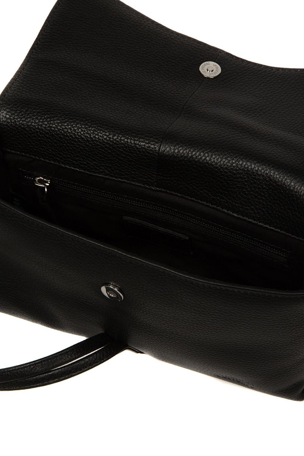 Cultured London Cultured London Women's 'Nerissa' Leather Mini Clutch Bag in Black - 4