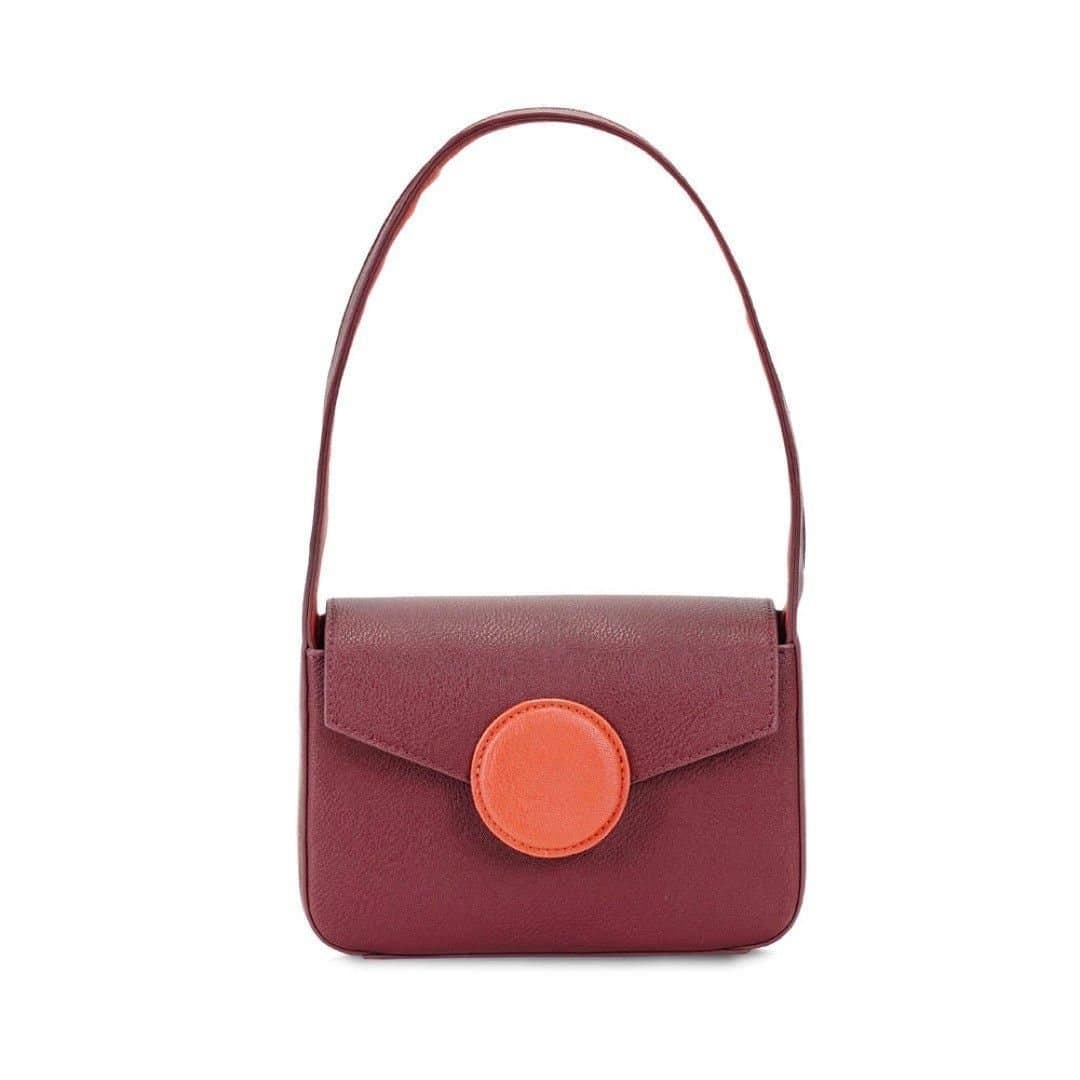 Campo Marzio Campo Marzio Women's Vera Baguette Bag in Burgundy