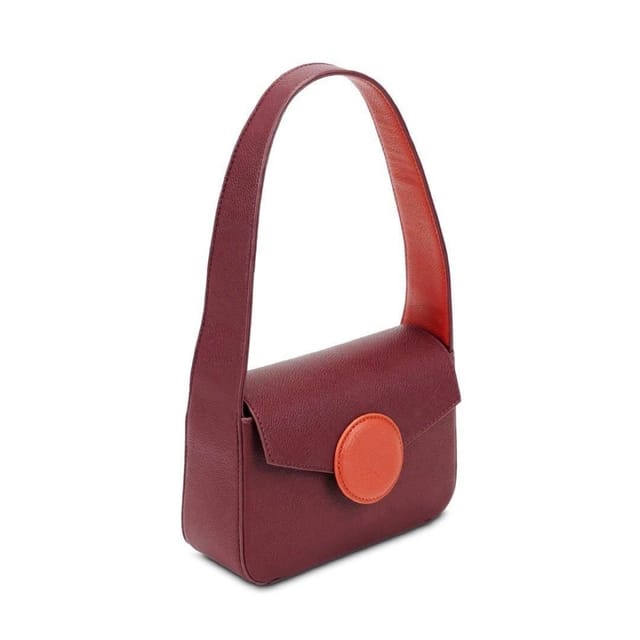 Campo Marzio Campo Marzio Women's Vera Baguette Bag in Burgundy - 3