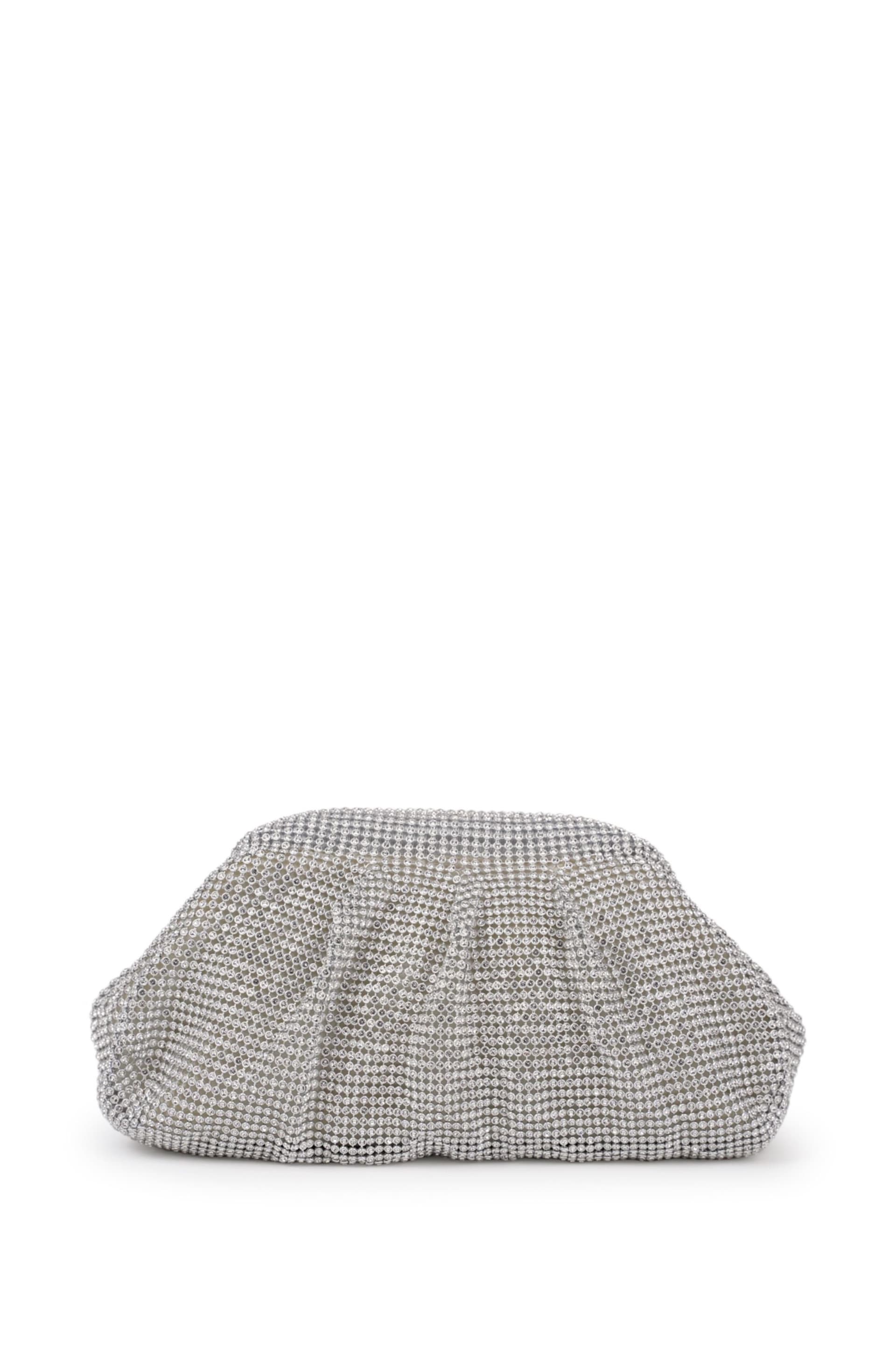Paradox London Paradox London Women's Dianne Diamante Clutch Bag in Silver