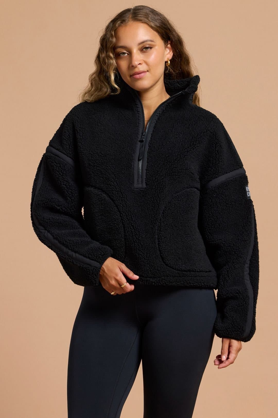 Gym + Coffee Gym + Coffee Women's Industry Half Zip Sweat Black