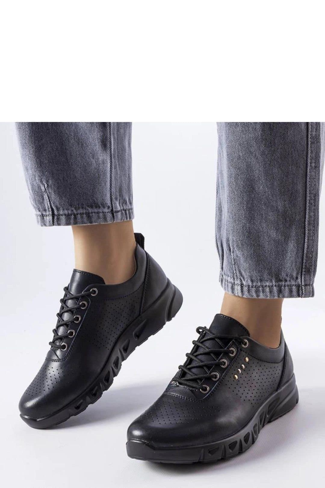Love Lace Love Lace Women's Lace Up Brodeur Cut Out Summer Sneakers with Grip Soles in Black