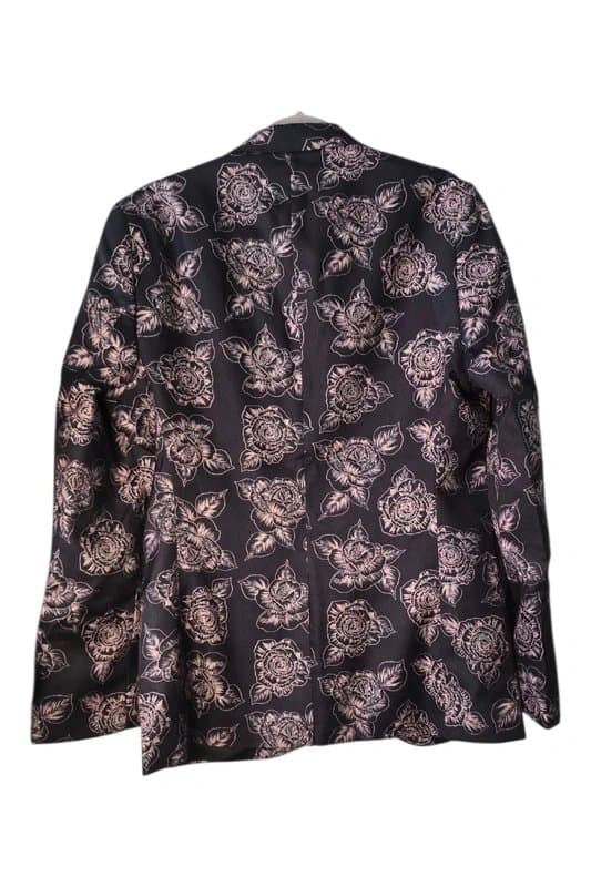 Bolongaro Trevor Black floral blazer.