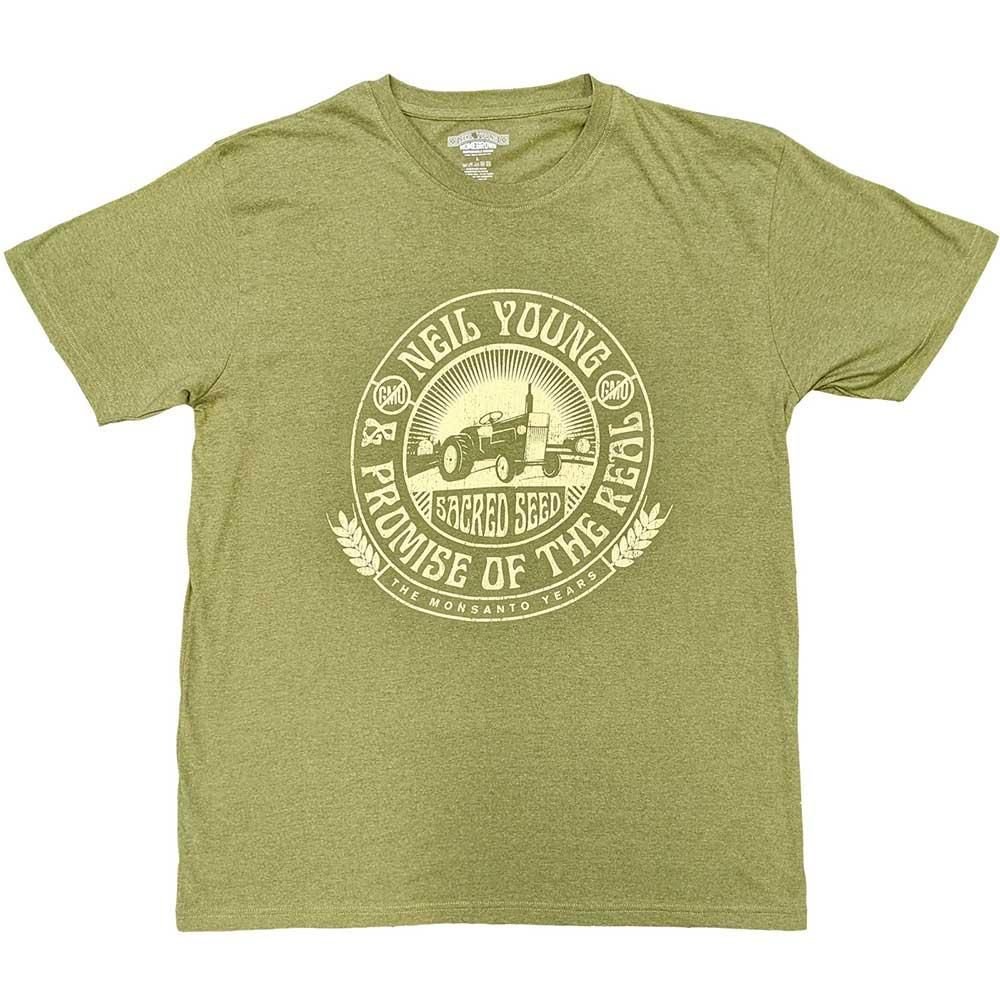 Neil Young Neil Young Men's Tractor Seal T-Shirt in Green - 3