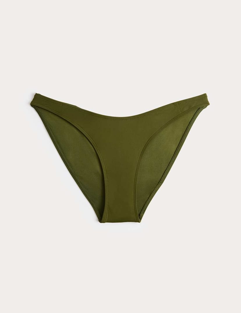 Marks & Spencer M&S High Leg Bikini Bottoms Fern Green - 1