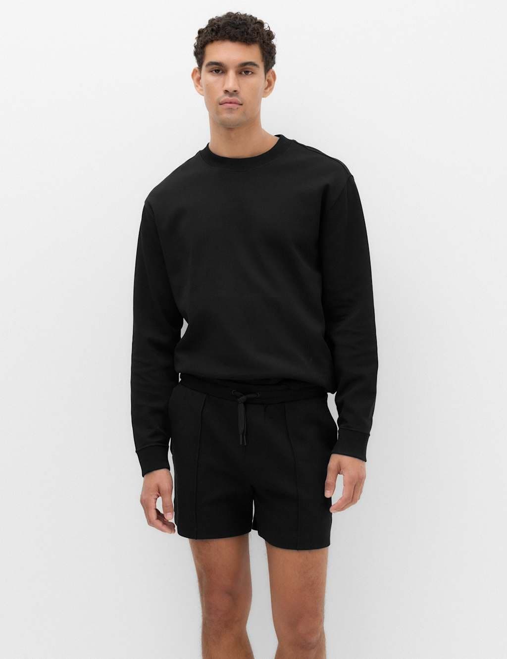 Marks & Spencer M&S Cotton Rich Ultimate Short length Shorts Black