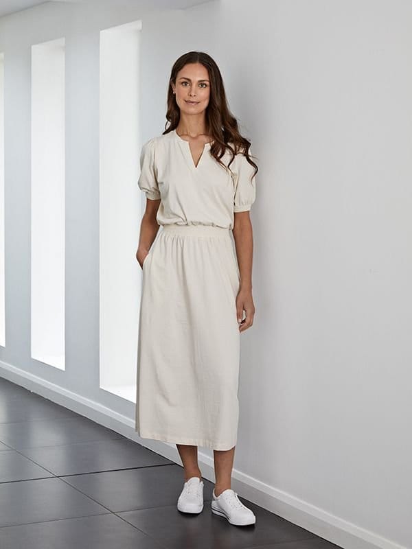 Cove Cove Women's Cuba Midi Dress in Beige - 2