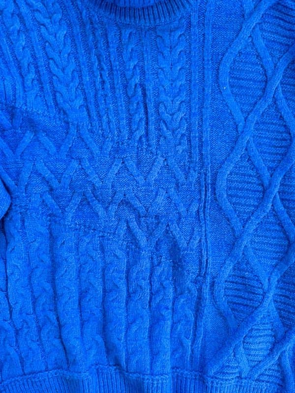 ASOS Design Blue Knit Sweater Oversized