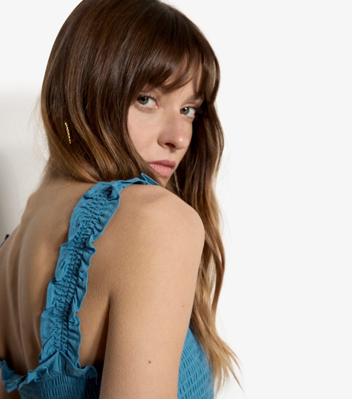 Apricot Women's Light Blue Tiered Smock Midi Dress Apricot New Look - 4