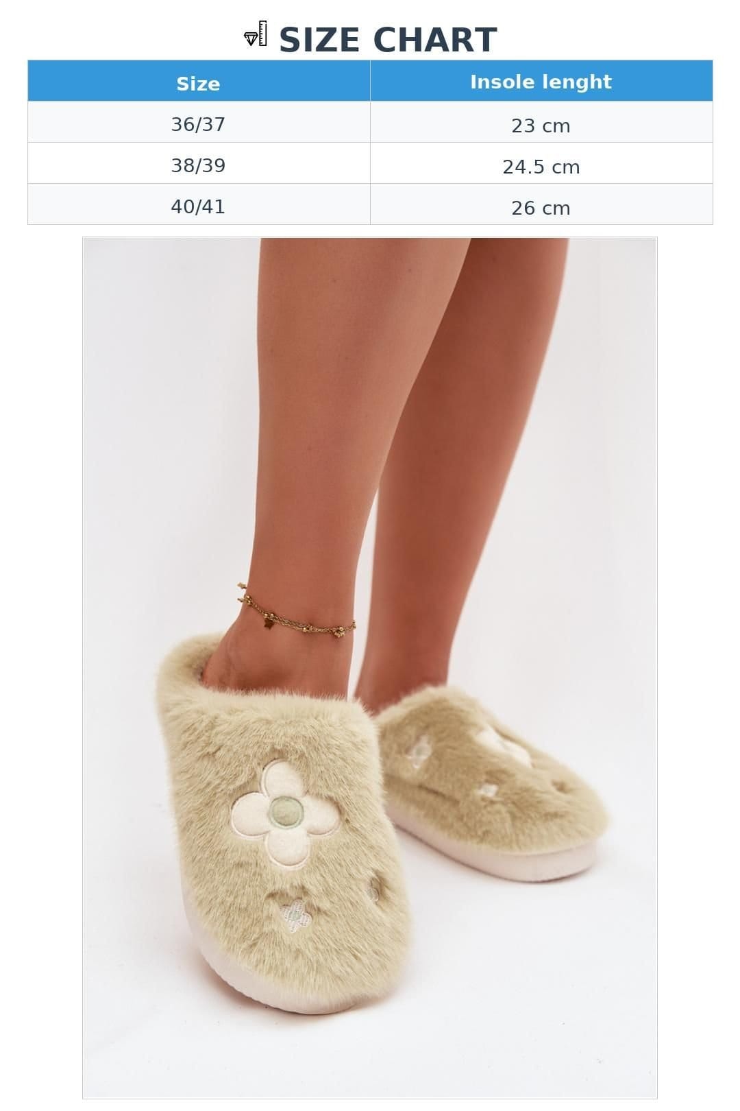 Love Lace Love Lace Women's Fur Floral Step Home Slippers Soft Insole Warm Cozy Evenings in Green - 4
