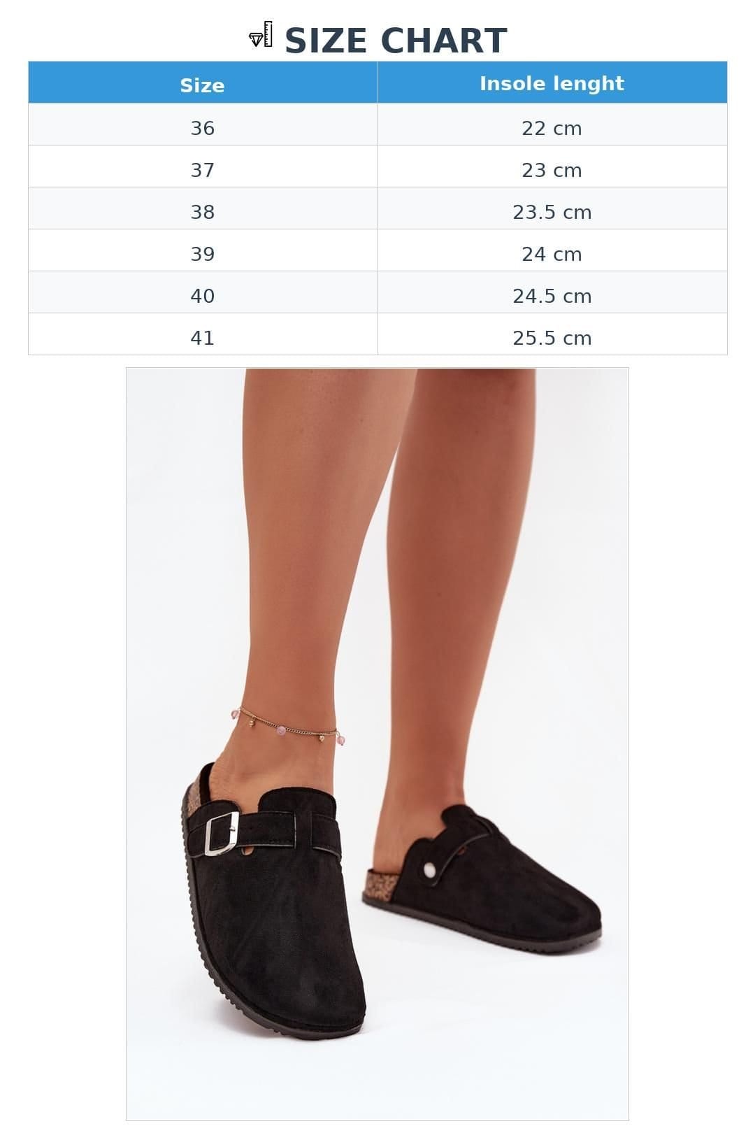 Love Lace Love Lace Women's Big Star Suede Flip Flops with Cork Sole Covered Toe Buckle in Black - 4