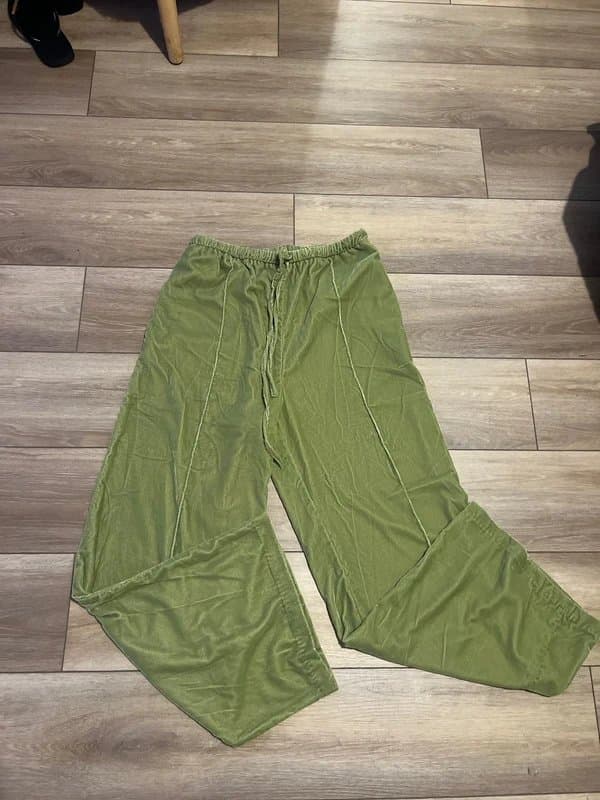 Topshop Crushed velvet trousers