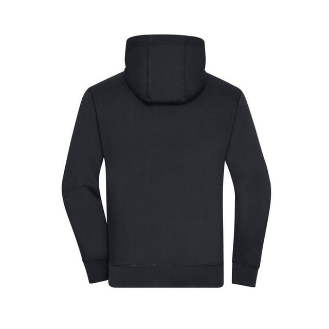 James and Nicholson James and Nicholson Men's Lifestyle Full Zip Hoodie in Black - 2