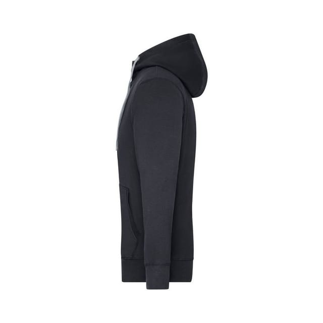 James and Nicholson James and Nicholson Men's Lifestyle Full Zip Hoodie in Black - 3