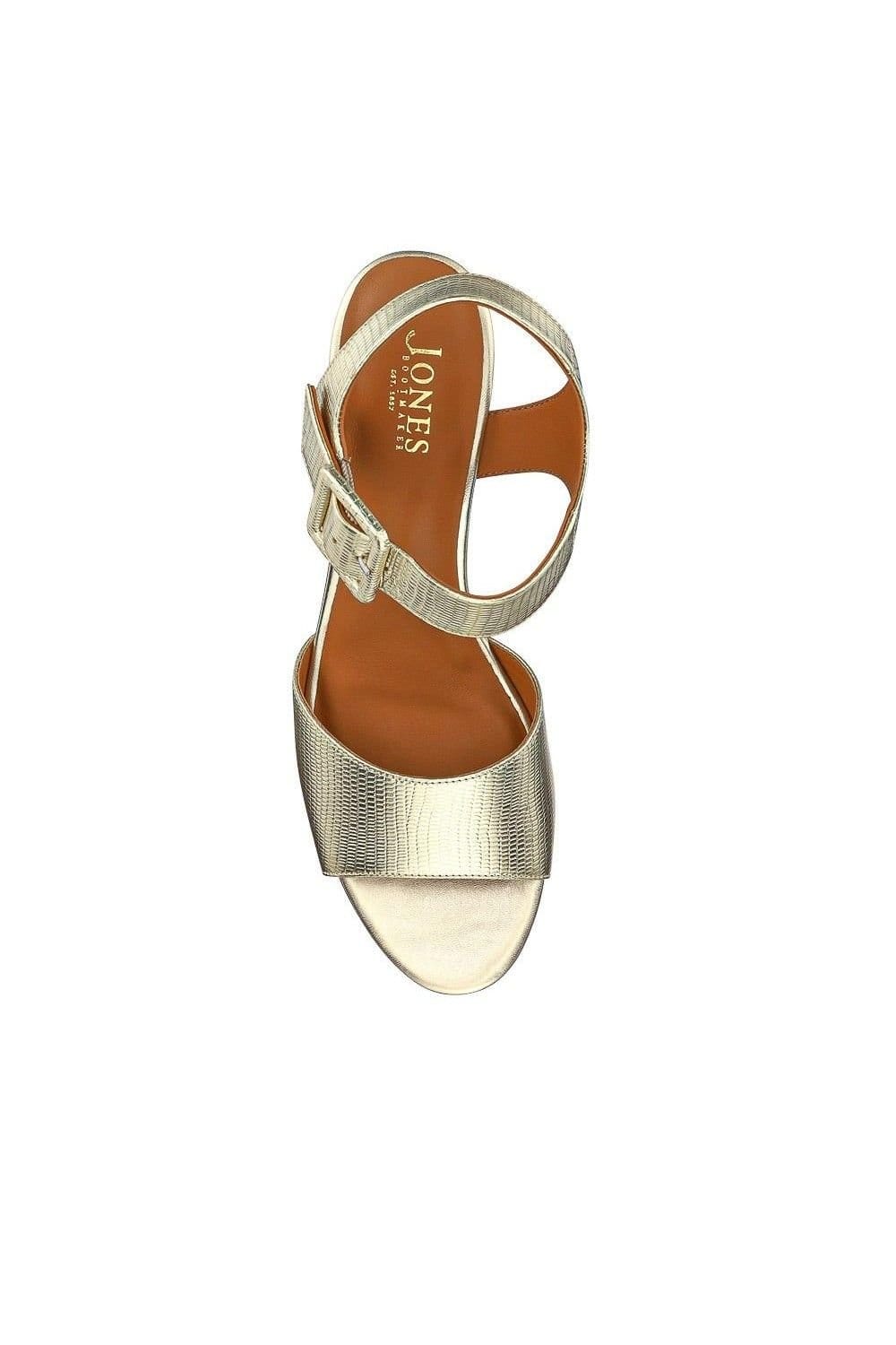 Jones Bootmaker Jones Bootmaker Women's Grazina Leather Wedges in Gold - 4