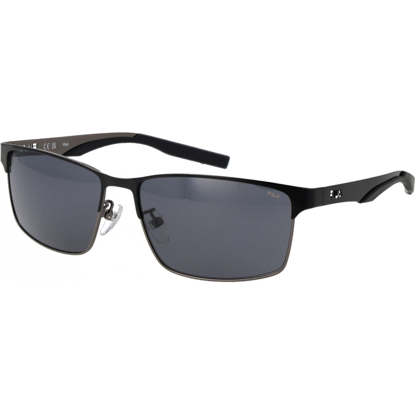 Fila FILA Men's SFI723 5908GF Square/Rectangle Sunglasses in Black
