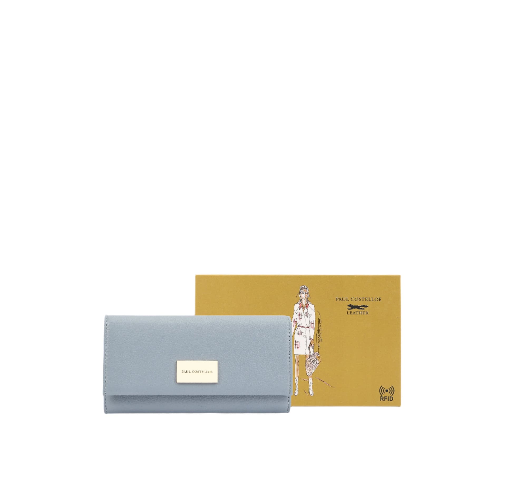 Paul Costelloe Paul Costelloe Women's Ellen Leather Purse in Light Blue