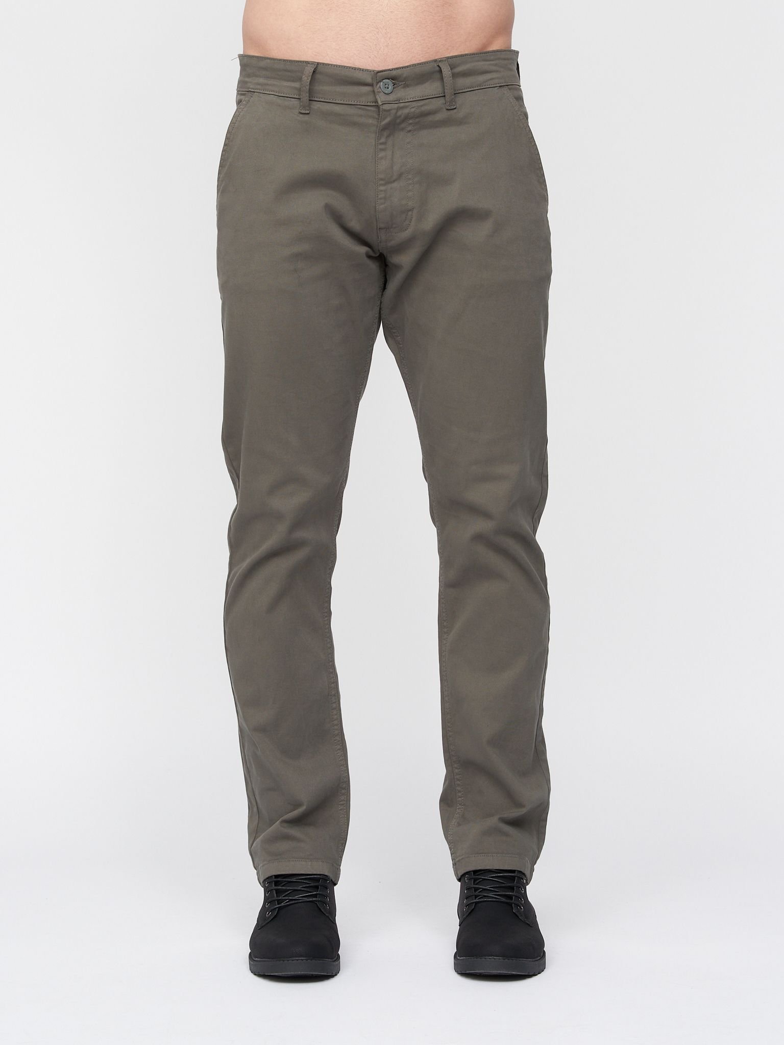Duck&Cover Duck&Cover Moretor Men's Slim-Fit Lightweight Stretch Canvas Chinos with Secure Penny Pocket in Olive - 3