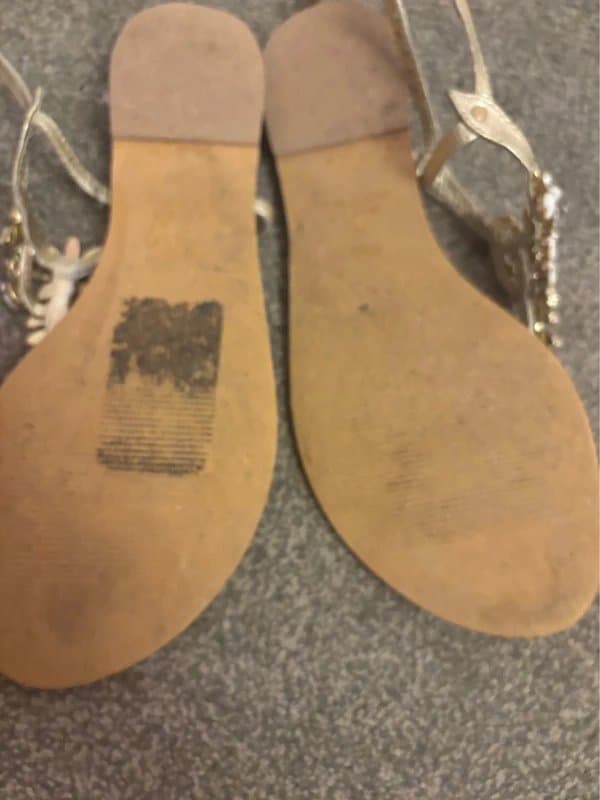 Accessorize Accesorize gemstone sandals wedding holiday party 6/39 same day post