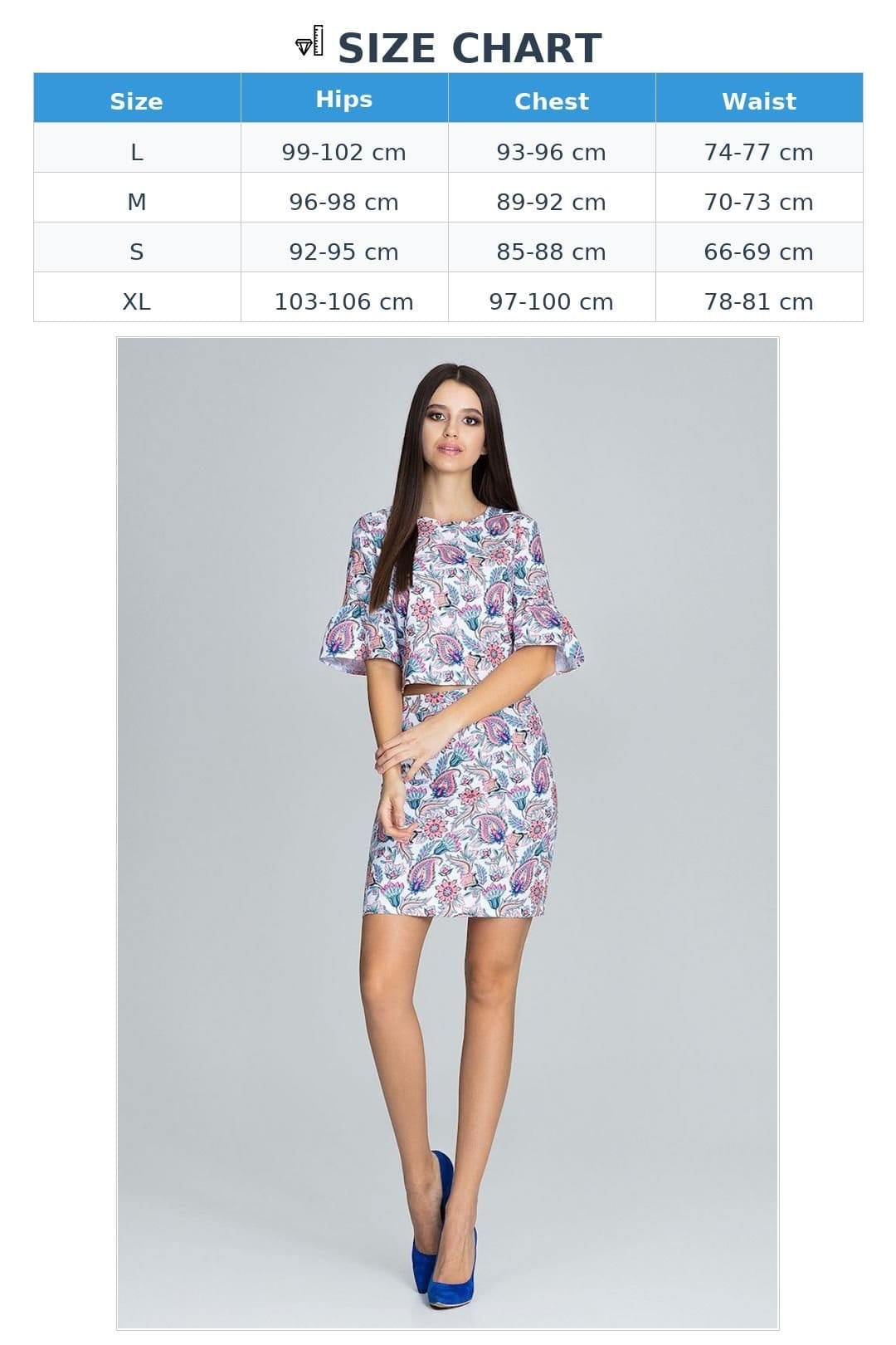 Love Lace Love Lace Women's Elegant Floral Blouse & Skirt Set with Frill - 4