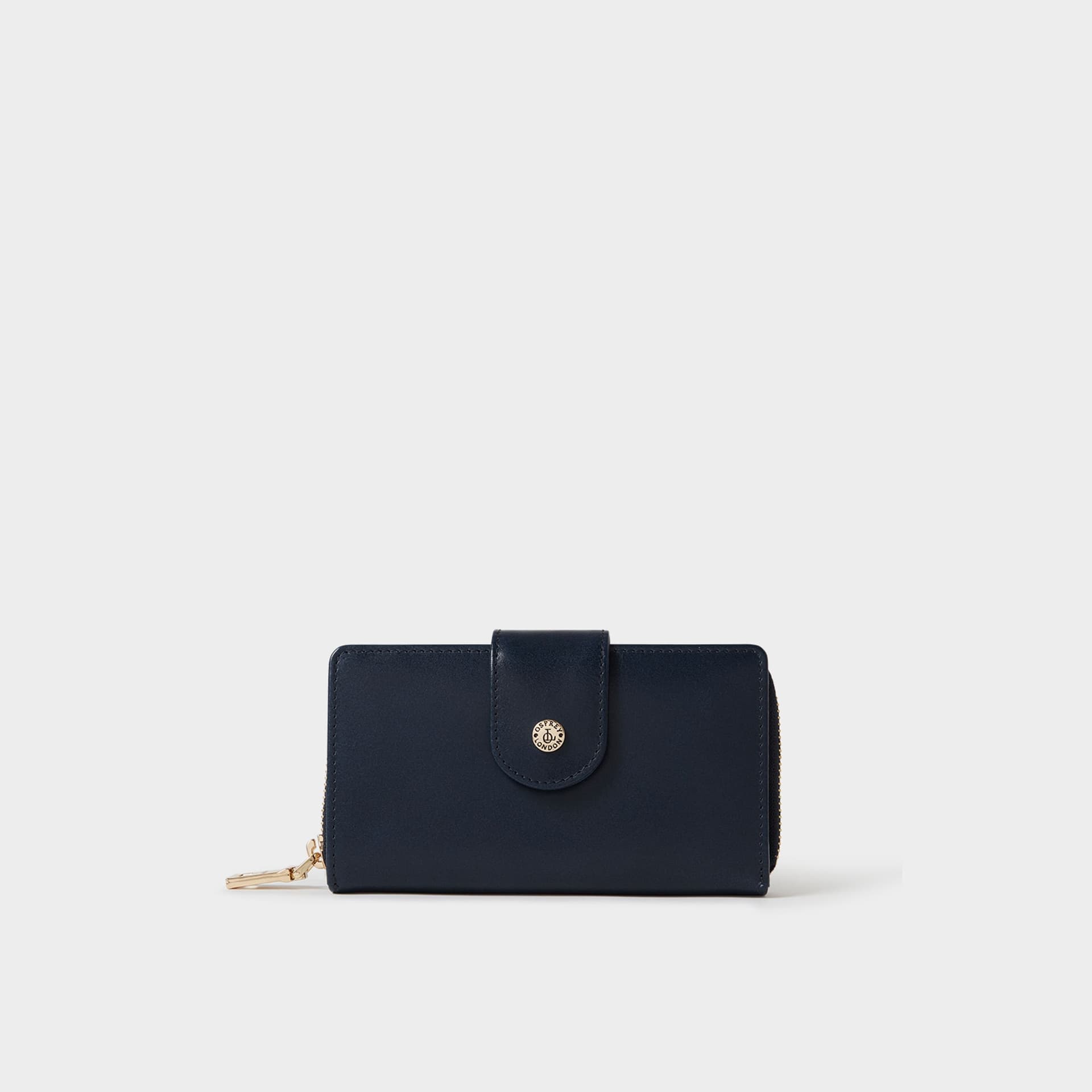 OSPREY LONDON Osprey London Mid Navy Leather Matinee Purse