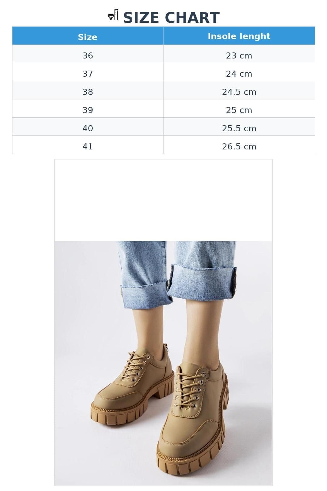 Love Lace Love Lace Women's Matte Finish Lace Up Half Shoes with Round Toe Comfort Durable in Tan - 4
