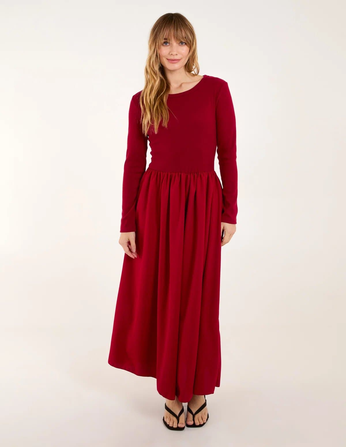 Blue Vanilla Knitted Scuba Crepe 2in1 Dress