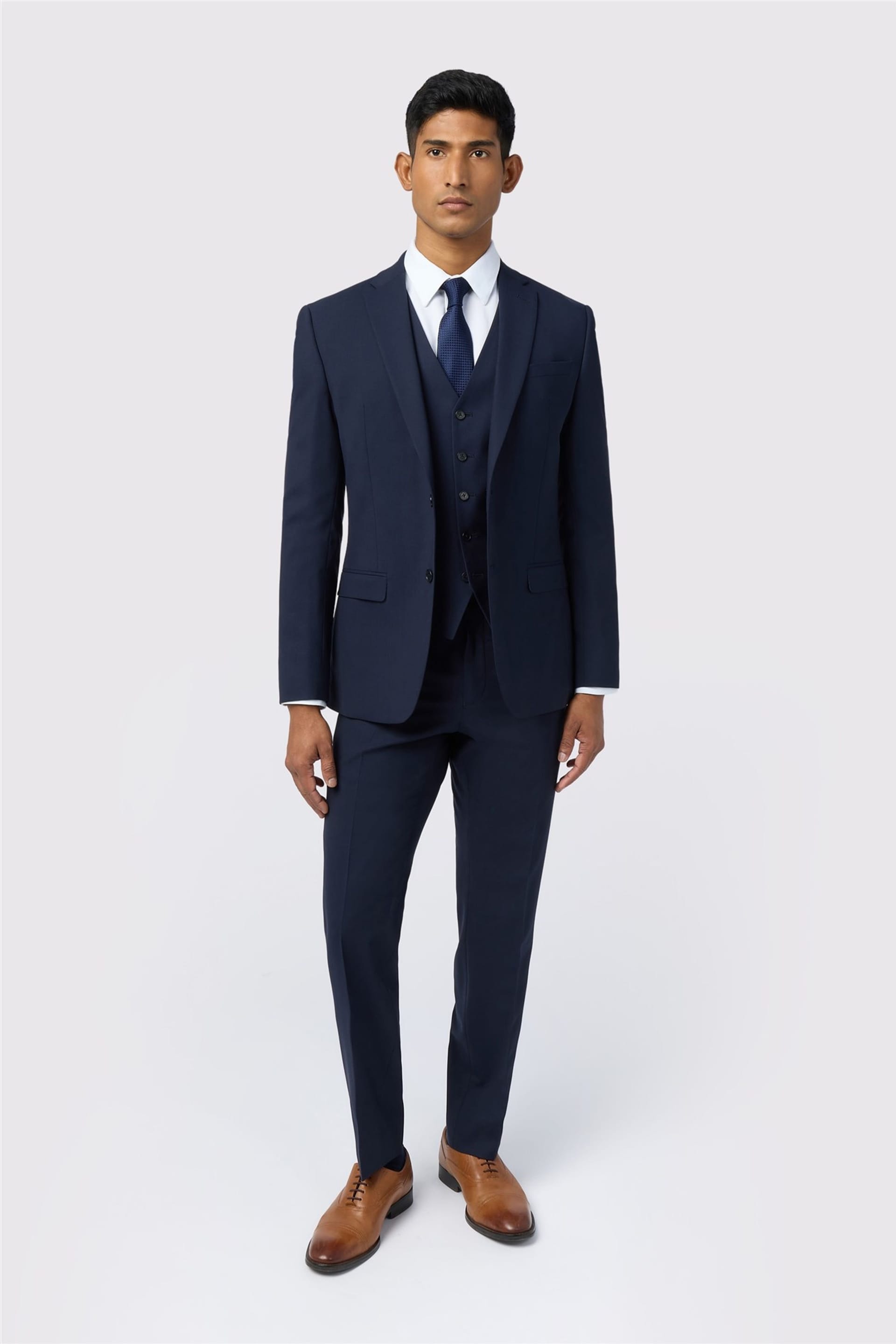 Ted Baker Ted Baker Men's Single Breasted Two Button Slim Fit Suit Jacket in Navy - 4