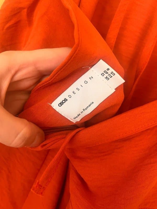 ASOS ASOS Orange playsuit size UK 10-12