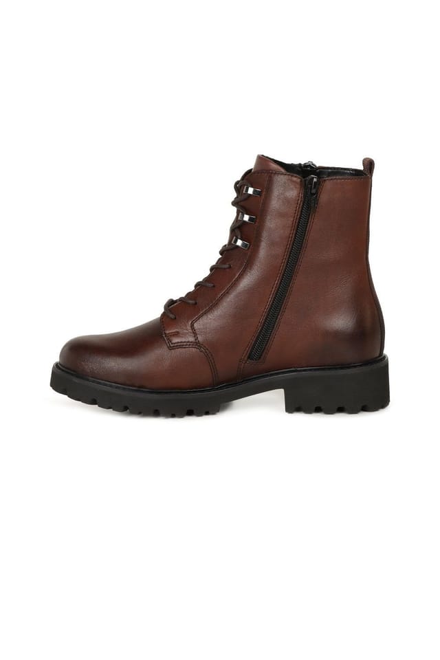 Remonte Remonte Women's 'Belman' Lace Up Ankle Boots in Dark Brown - 2