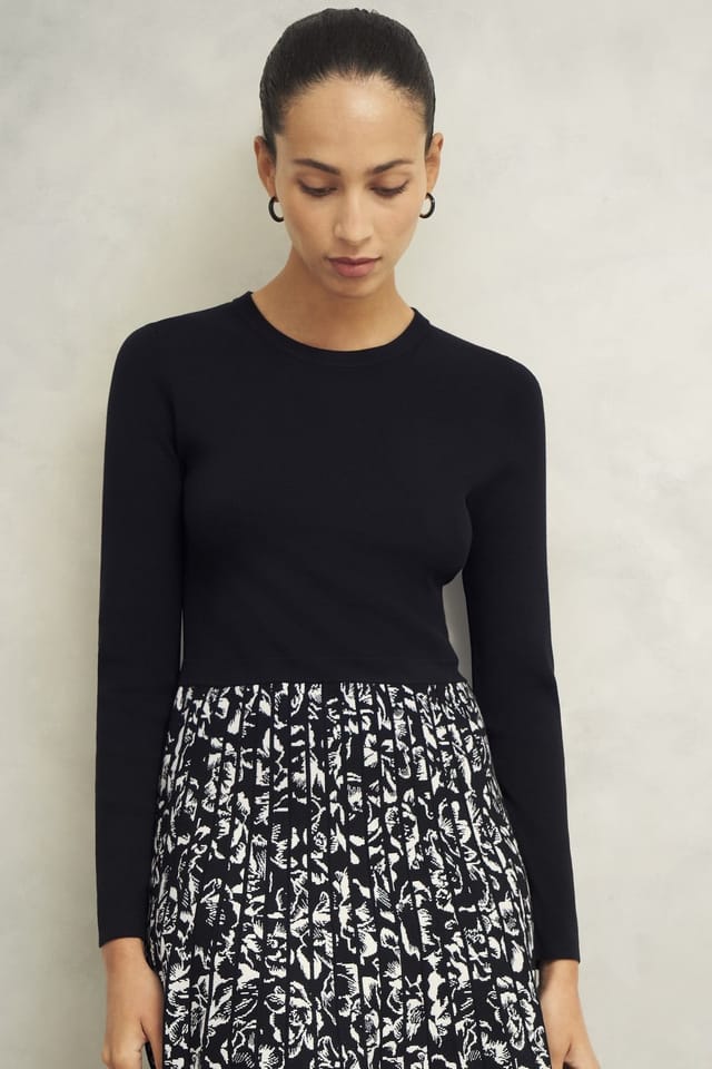 Hobbs London Hobbs London Women's Gill Knitted Dress in Black - 3