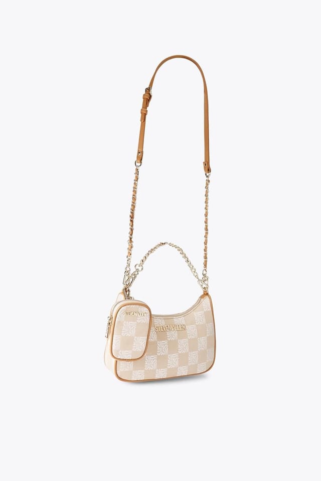 Steve Madden STEVE MADDEN Women's 'Vital Bag Beige' Fabric in Beige - 2