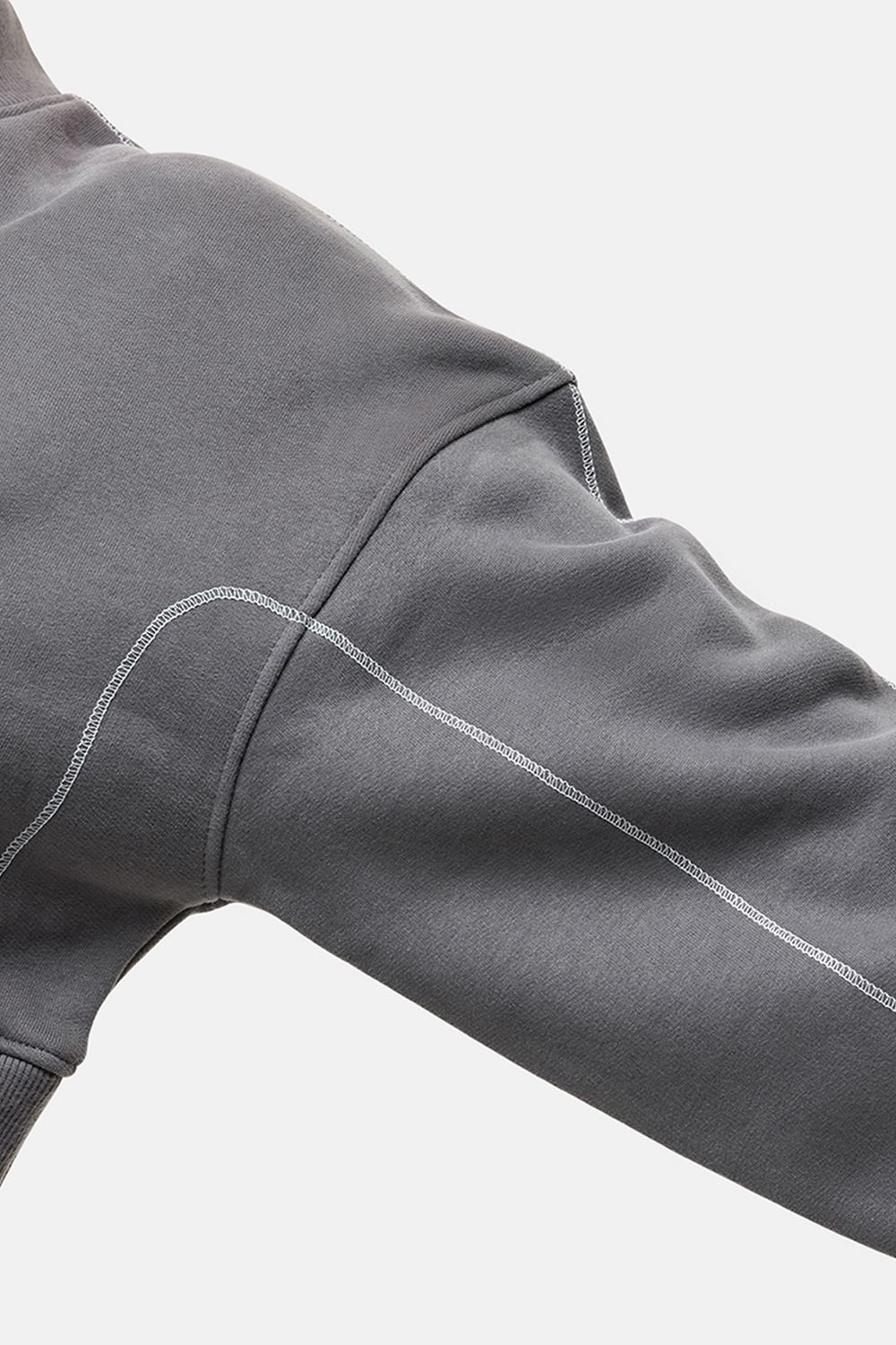 Good For Nothing Good For Nothing Women's Cropped Sweatshirt in Dark Grey - 3