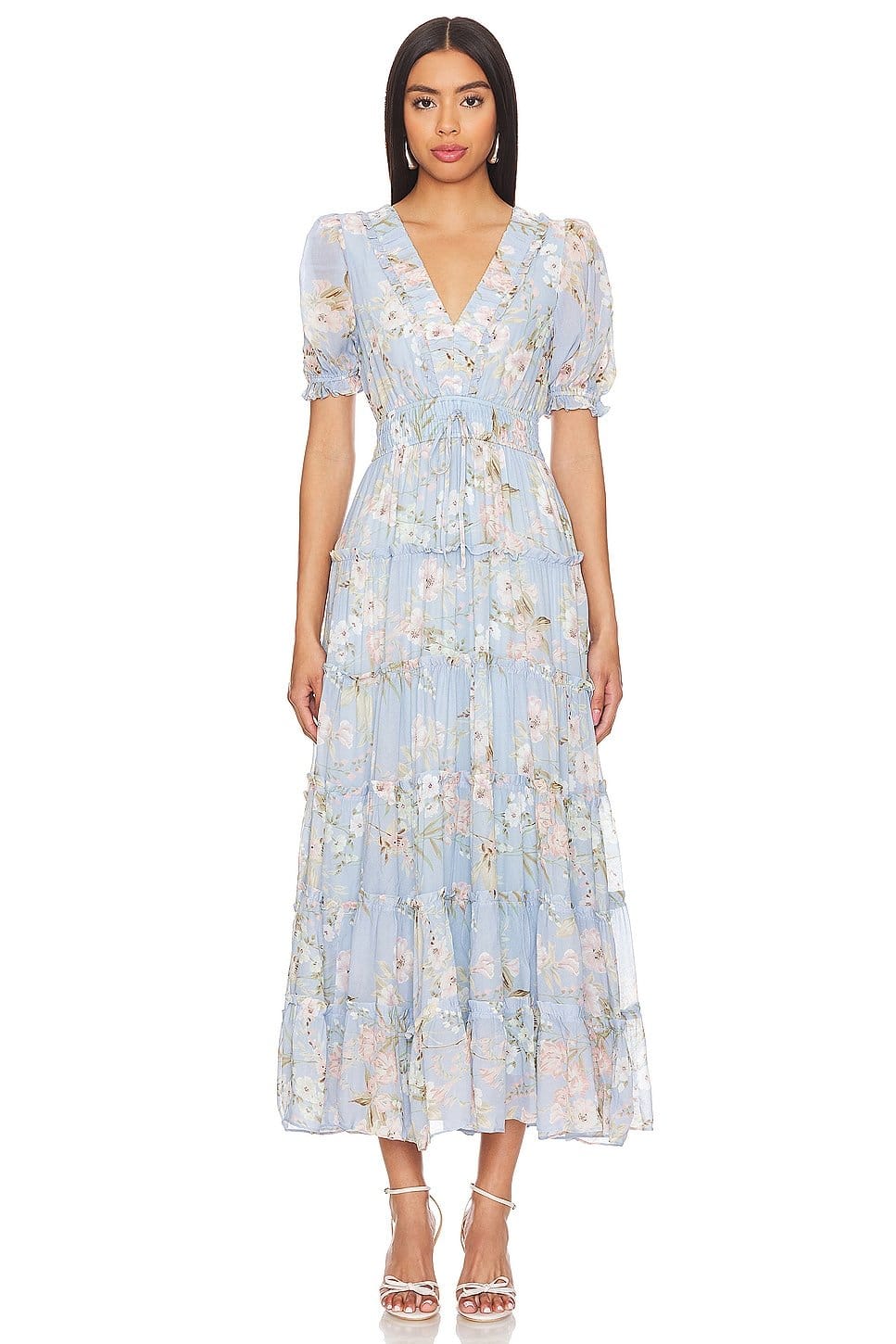 Revolve Farrah Dress in Amalfi Sky