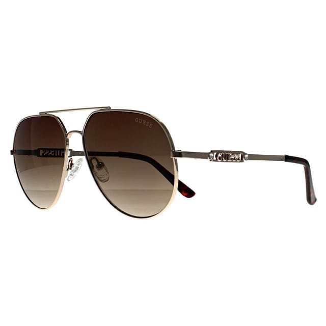 GUESS Guess Women's Aviator Gold Brown GF6195 - 2