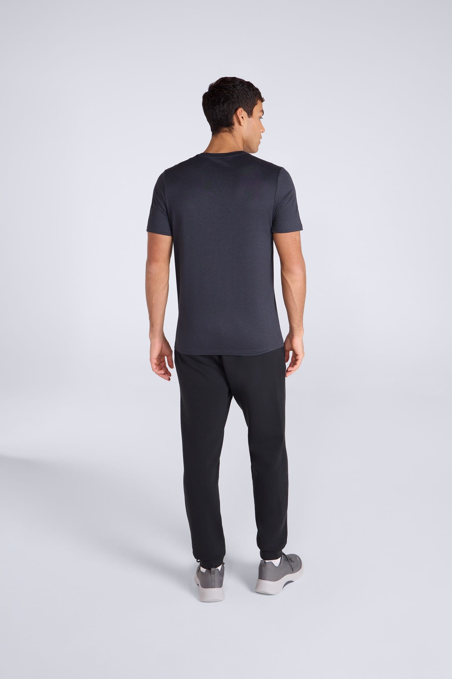 Animal Animal Men's Soft Lightweight Casual Short Sleeve Tee Quick Dry Active T-Shirt in Black - 4