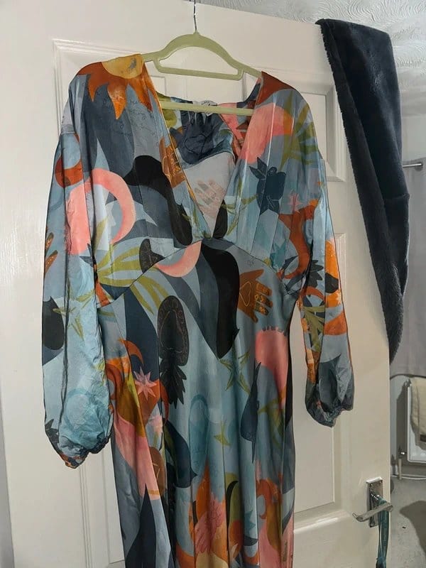 Never Fully Dressed Multi Floral Print Midi Dress Size 16