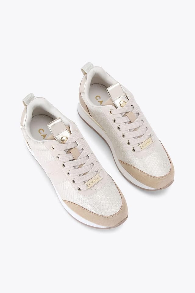 Carvela Carvela Women's 'Frame Runner' Trainers in Gold - 2