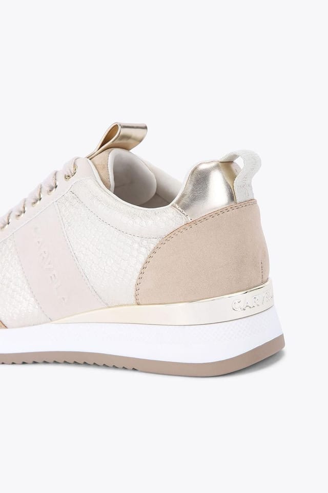 Carvela Carvela Women's 'Frame Runner' Trainers in Gold - 3