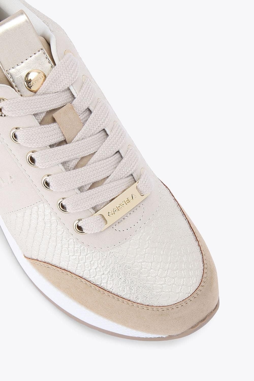 Carvela Carvela Women's 'Frame Runner' Trainers in Gold - 4