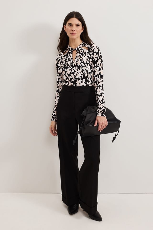 Phase Eight Phase Eight Women's Mollie Printed Top in Black - 3