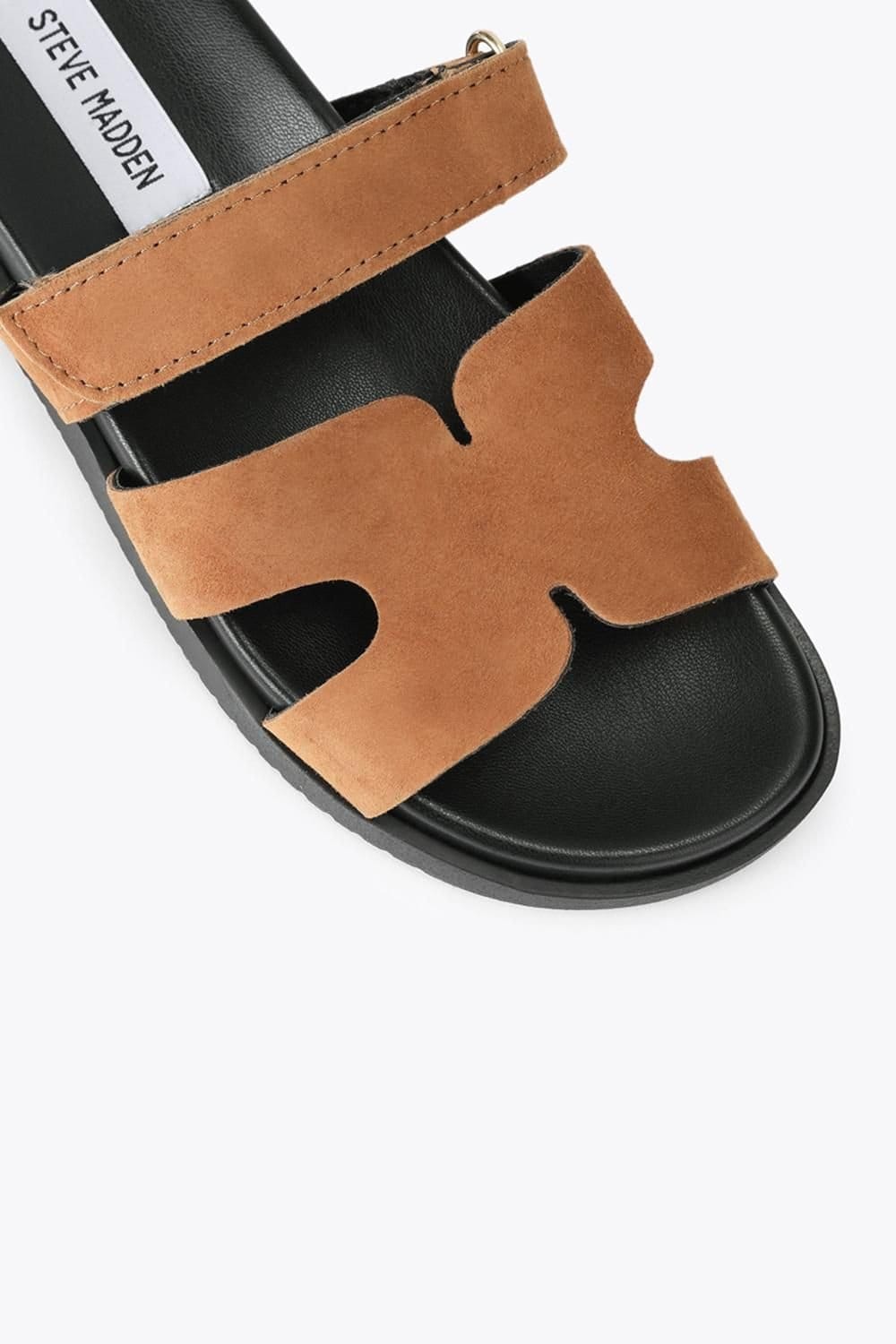 Steve Madden STEVE MADDEN Women's 'Missile E 235' Suede Sandals in Camel - 4