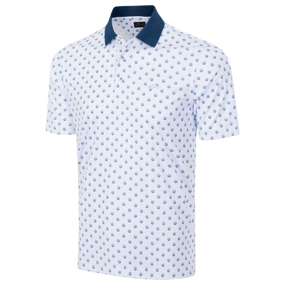 Greg Norman Greg Norman Men's Legacy Crest Golf Polo Shirt in White