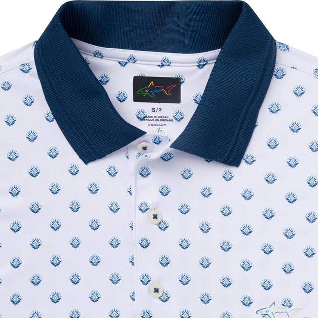 Greg Norman Greg Norman Men's Legacy Crest Golf Polo Shirt in White - 3