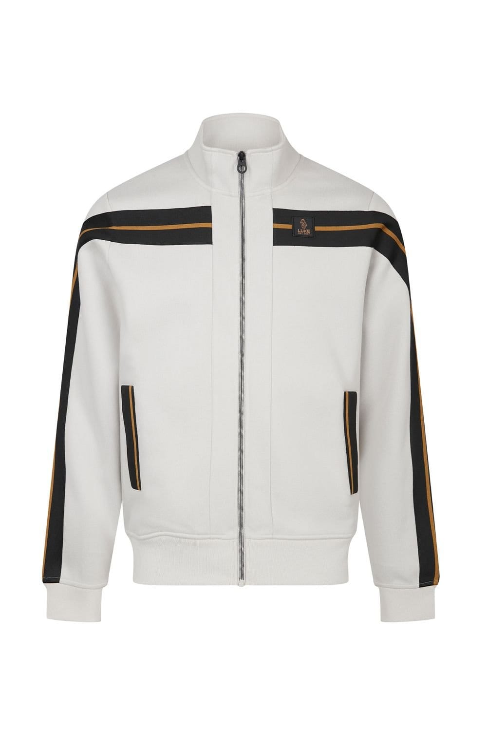 Luke 1977 Luke 1977 Men's Duke 1000 Zip Through Sweatshirt in Light Grey - 4