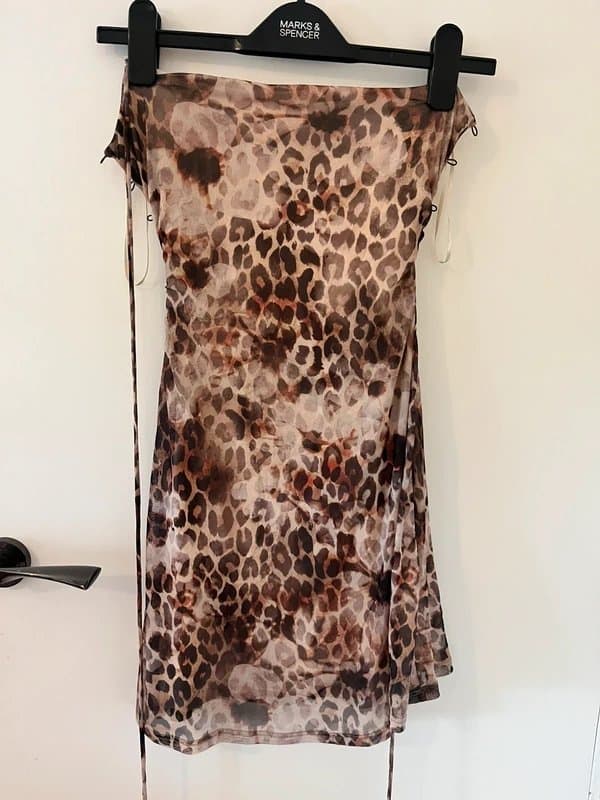 Bershka Backless bershka leopard print dress